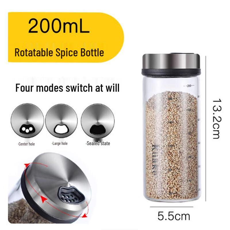 

Langxi 200ml Glass Oil & Seasoning Bottles (2-Pack)