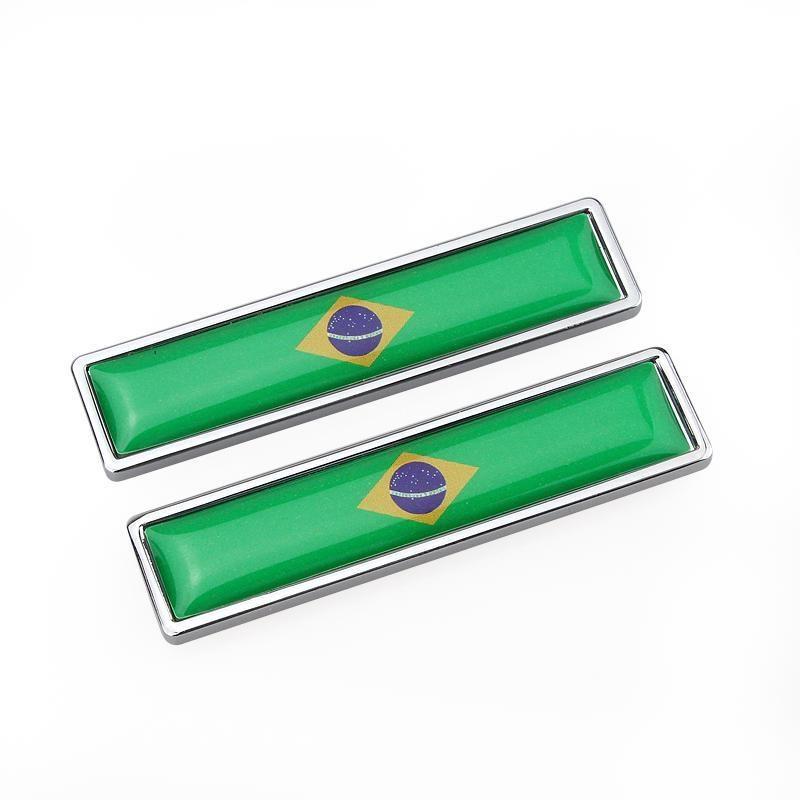 

Украшение автомобиля Наклейка на боковую дверь для итальянского, американского, немецкого, канадского флага с логотипом Brazil