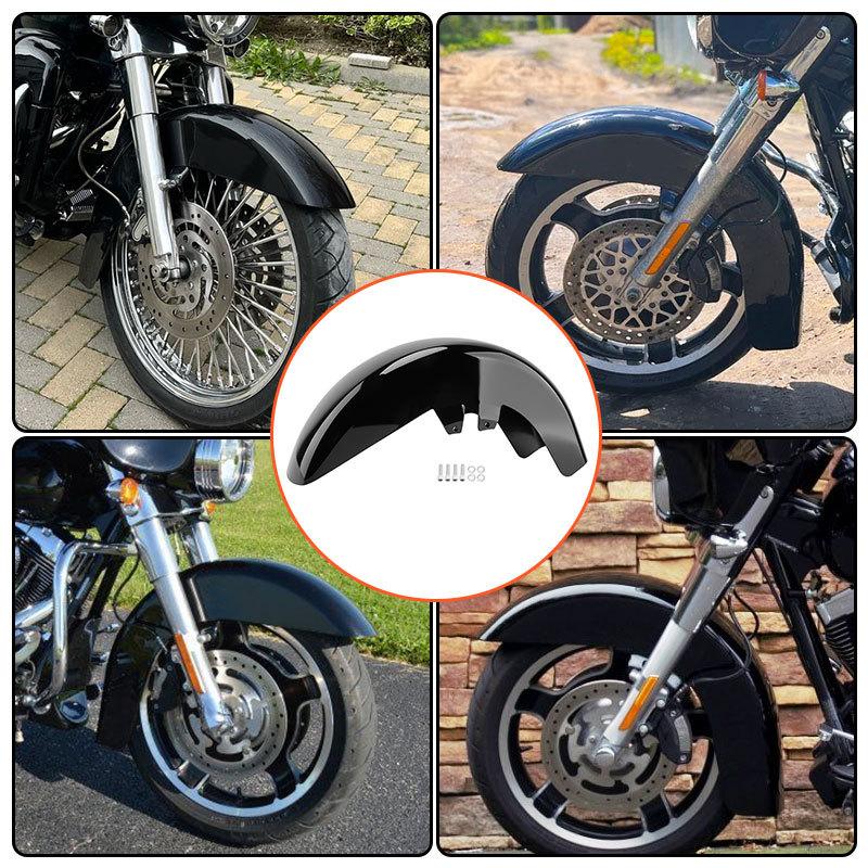 Motorcycle Front Fender For Harley Touring Road King Electra Glide 1989-2013 Mudguard Cover Protector Splash Gloss Black