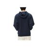 Korean Style Letter Print Hooded Long Sleeve Sweatshirt Unisex sweatshirt Navy-Blue LE2403HD01NA