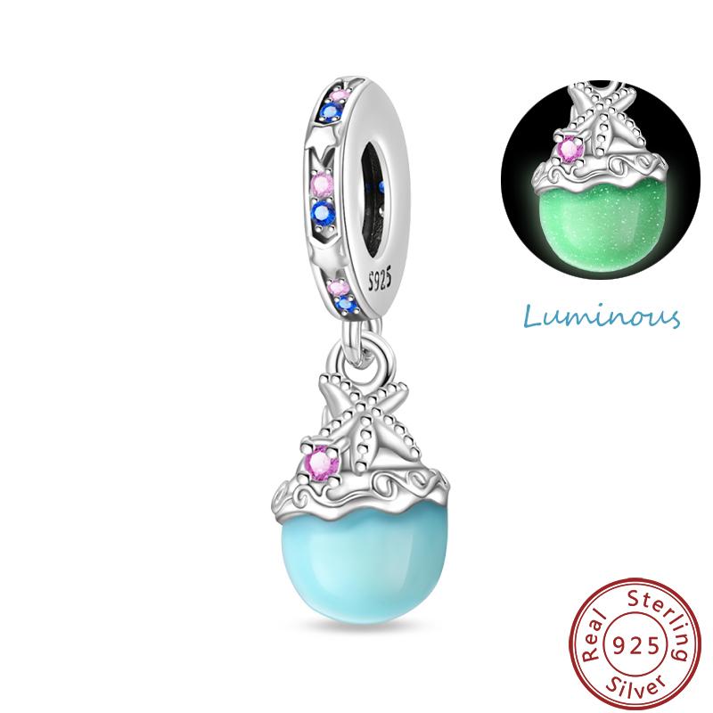 Luminous Ocean Series Copper Dolphin Turtle Octopus Charms Beads 3Mm Diy Fine Jewelry Gifts Making