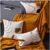 Yellow Abstract Handmade Geometric Embroidery Pillow Cover Home Decor Cushion Cover PillowCase Pillow Sham 30x50cm/45x45cm