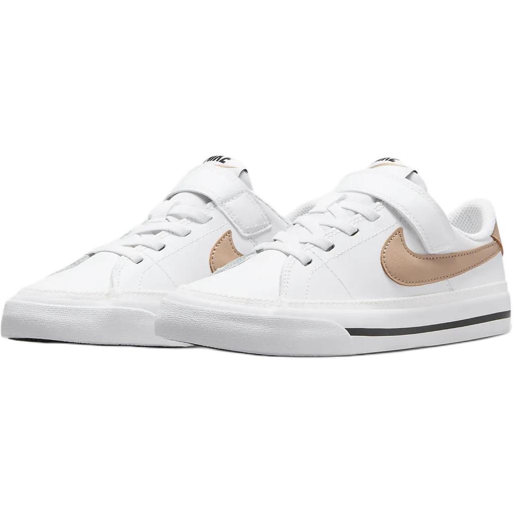 New Nike Court Legacy Anti Slip Wear Resistant Low Top Kids' Skateboarding Shoes White Children Aged 3 7 Years Old DA5381-126