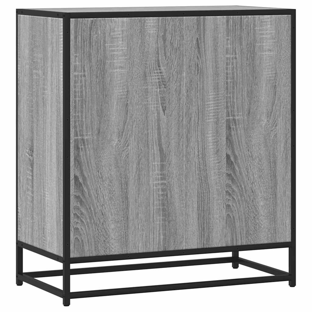 Vidaxl Komoda, Szary Dąb Sonoma, 68X35X76 Cm Materiał Drewnopochodny