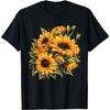 Yellow Sunflowers Cute Flowers Floral Positivity T-Shirt