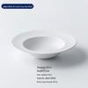 Strohhut-Design Tiefe Keramik-Servierplatte