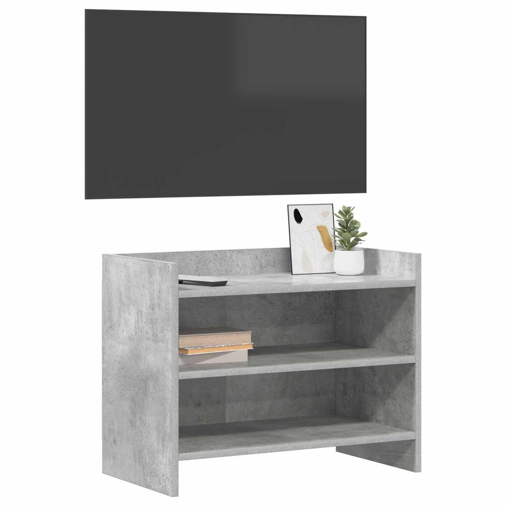 TV Stand 60 x 33 x 47 cm Concrete Grey Engineered Wood