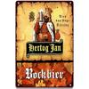 Retro Beer Posters Home Decor Plate Vintage Metal Tin Sign Hertog Jan Metal Plaque Pub Bar Wall Room Decoration