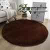 Round Tie-dye Long-haired Floor Mat for Home and Office Chairs