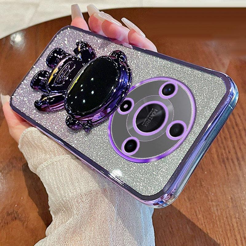 For Honor X9b 5G PC+TPU Phone Case Phone Back Cover with Astronaut Kickstand