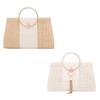 Woven Shoulder Bag for Girl Women Formal Evening Bag Lady Purse Wedding Clutche