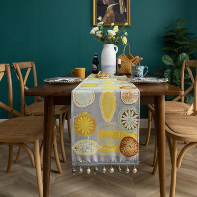 Modern Simple Polyester Table Flag Coffee Table Shoe Cabinet Tv Cabinet Fringed Household Tablecloth Polyester Tablecloth Custom Table Flag