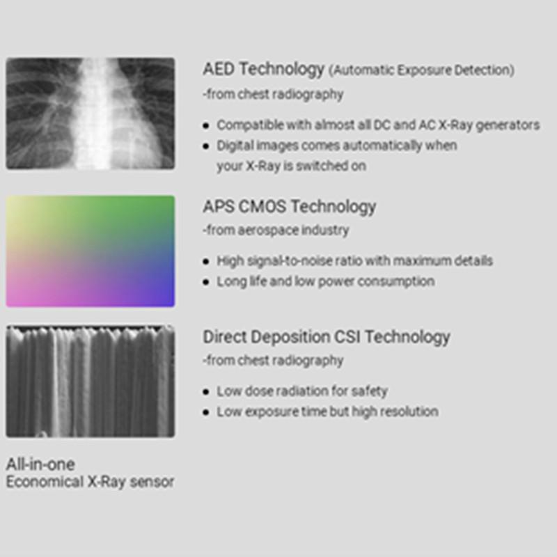NanoPix Sensor With Software Friendly Use RVG Dental X-Ray Imaging System