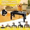 Pet Dog Bowls Adjustable Raised Stand Dog Feeder with Double Stainless Steel Pet Food Water Bowls for Small Medium Large Dogs