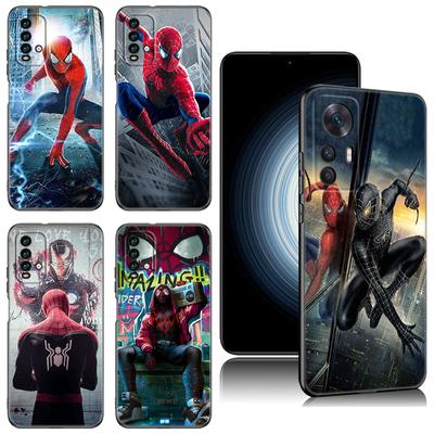 Marvel Spiderman Black Silicone Phone Case For Xiaomi Redmi 7A 8A 9A 10A 11A 9C 10C 12C 13C 11 Prime A1 A2 + 12 4G Note 9T 12R