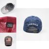 Retro Style Embroidered Letter Baseball Cap Vintage Washed Classic Flag Cotton Hat Men's Adjustable Cap