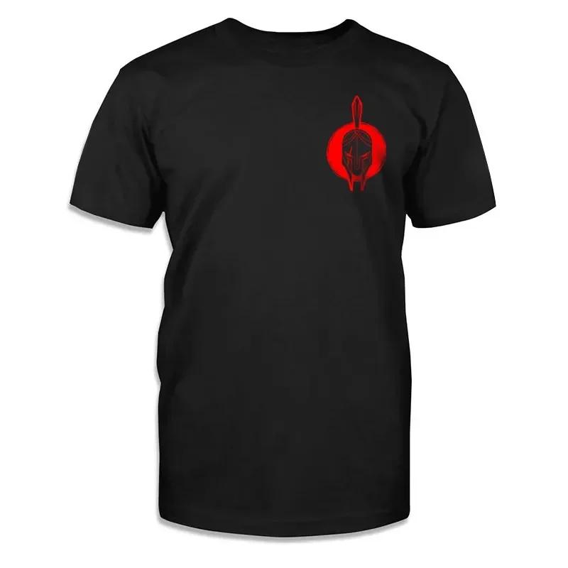 

Винтажная мужская футболка Футболки с 3D-принтом «Спартанец» Летние топы с коротким рукавом Повседневная уличная одежда Футболка оверсайз Мужская одежда XL