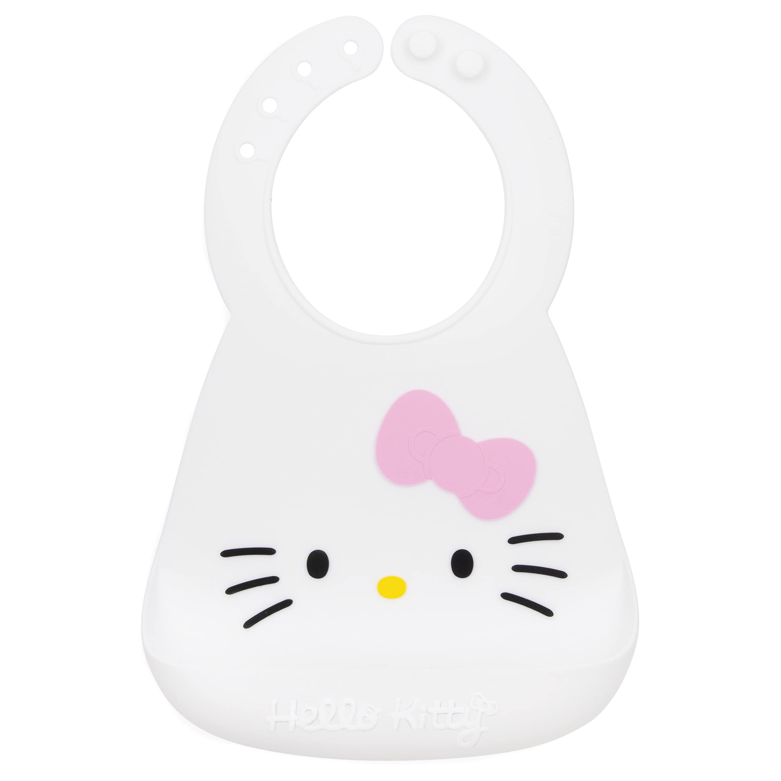 

bumkins Bunkins x Hello Kitty Collaboration Meal Series Силиконовый нагрудник Японский 6 месяцев и старше Hello Kitty 1 шт. (Бункинс) [Официальный продукт] (х 1) белый