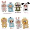 First, Second, and Third Generation Labubu Doll Clothes: 17cm Plush Onesie for 10cm Labubu Dolls, Cute Cartoon Design
