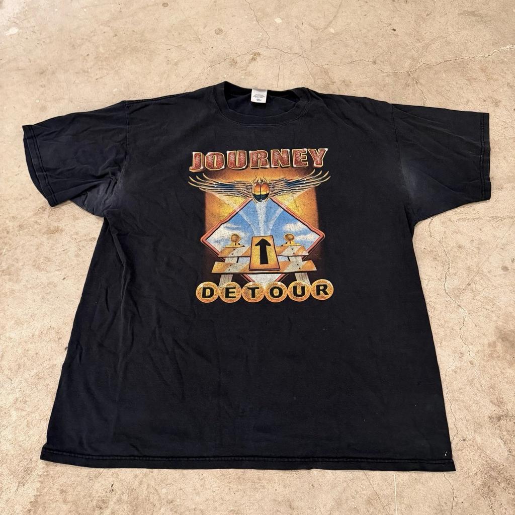 T-shirt de Concert Rock Vintage Y2K Journey 2004 "Detour" Tour - 2XL