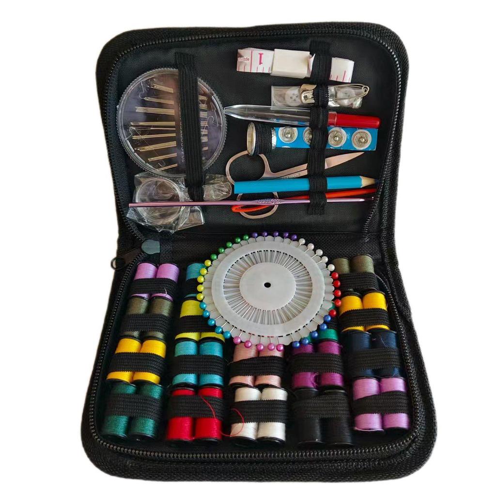 Portable Needle & Thread Box: Household Sewing & Mending Kit