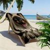 Cow Cat Siamese Print Beach Towel, Large Soft Quick Dry Towel for Beach Camping Swimming