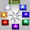 10pcs T5 Car Dashboard Instrument Panel Lamp LED Indicator Wedge Light Bulb