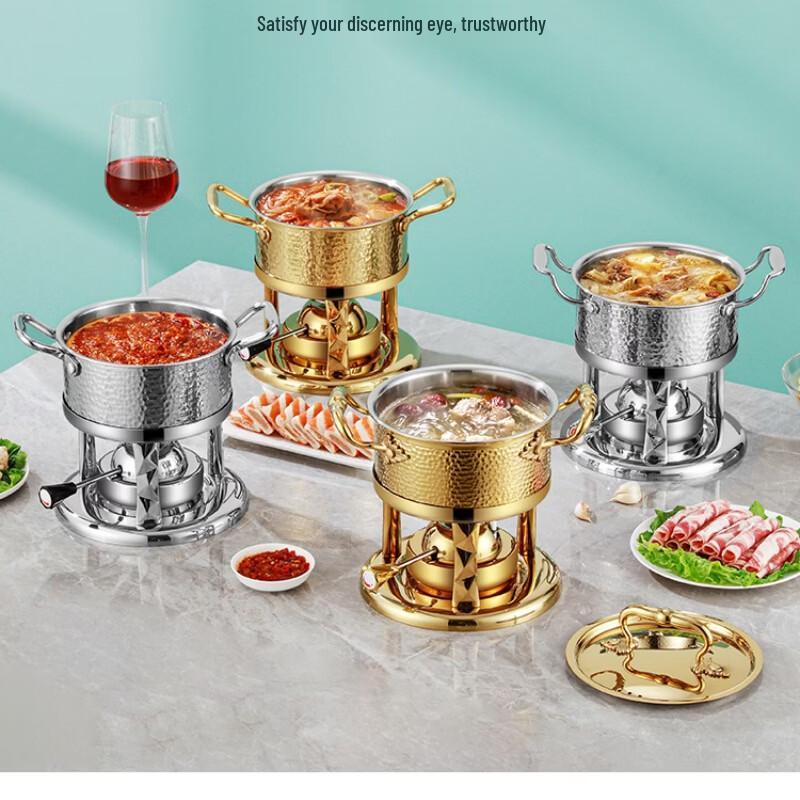Wutuo Stainless Steel Mini Hot Pot with Portable Gas Stove