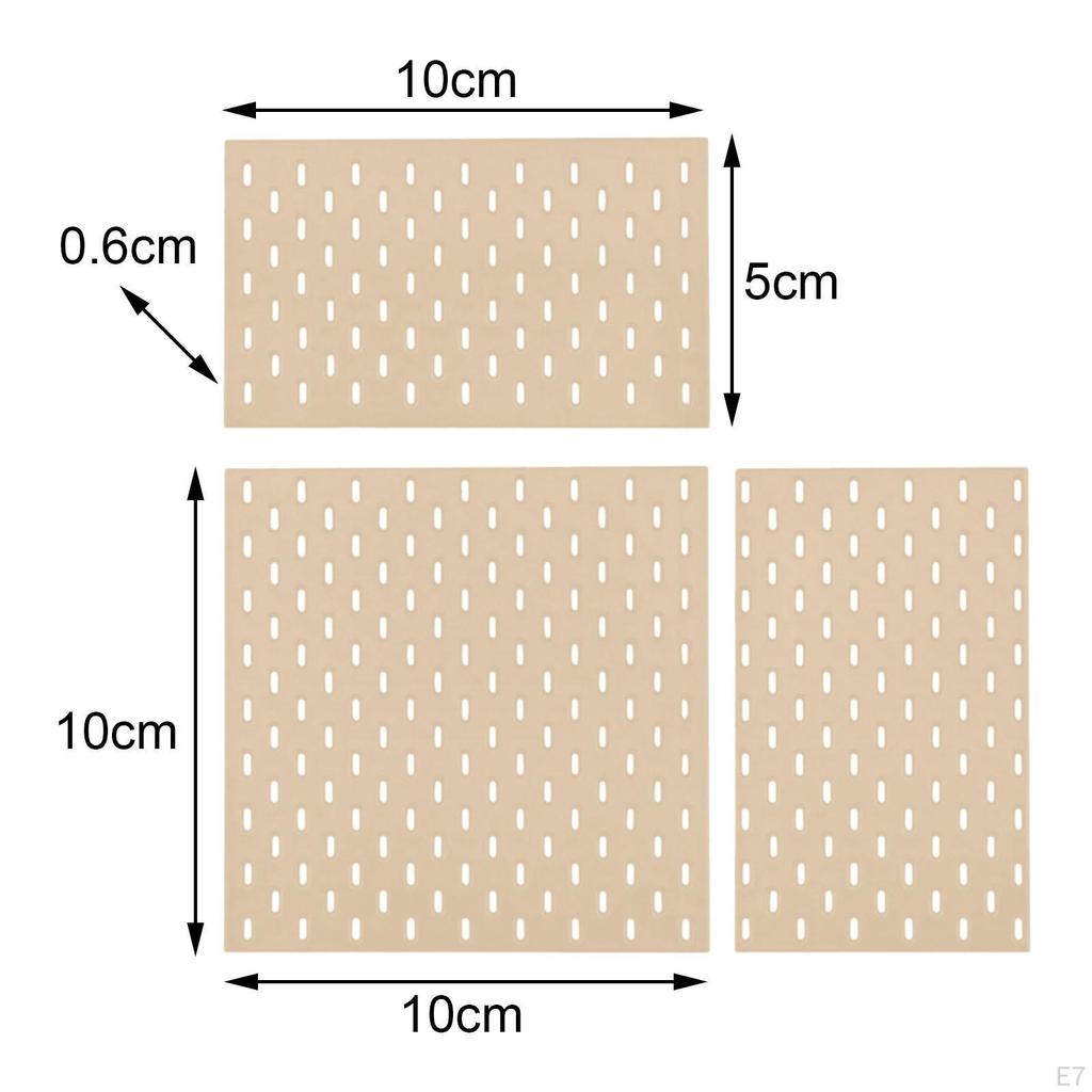 3 Pieces Dollhouse Pegboard Miniature Wall Mount Display Kits Furniture Model for 1/6