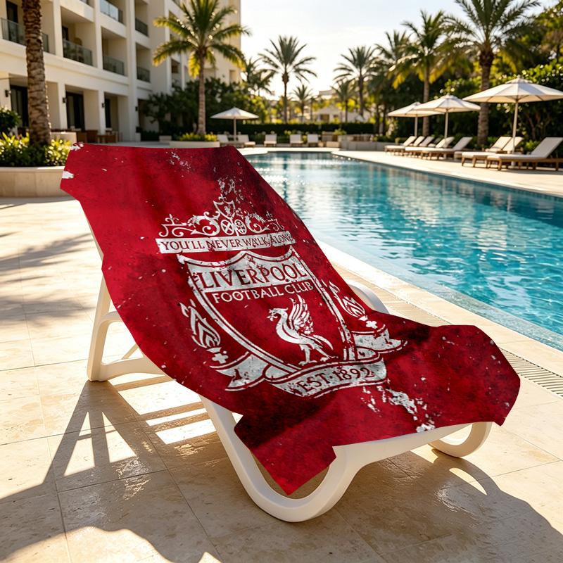 Football club.C Print Beach Towel Design, Soft, Lightweight. for Home Bathroom, Spa, Pool, Yoga, Surfing, Camping, Gift for Family, Friend