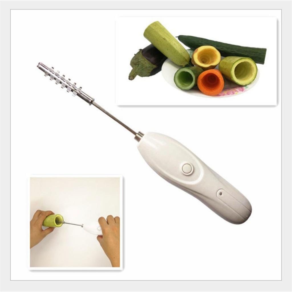 Electric Fruit and Vegetable Corer 1200mAh Rechargeable Battery for Efficient and Easy Cores Removal Rotating Cutter