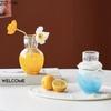 Lovely Colorful Bubble Glass Vase Small Flower Pots Table Decoration Flower Arrangement Floral Vases Room Aesthetic Decor