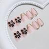 Three-dimensional gilt irregular French flower European and American style wearing armor 24 pieces press on nails