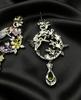 2026 Elegant S925 Zircon Long Dangle Earrings for Women - Light Luxury Floral Design Sterling Silver Ear Ornaments