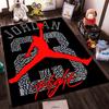 Rotes Silhouette Dunk Design Teppich Rutschfester Teppich geeignet für Wohnzimmer und Schlafzimmer Sofas Sofas