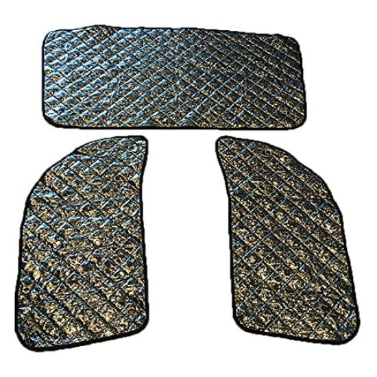 Sunshade Set for Daihatsu Hijet Truck with Storage Provides Sun UV and Heat Suitable for Daihatsu Hijet (Front & Side, 3-piece Set) Bag. Protection,