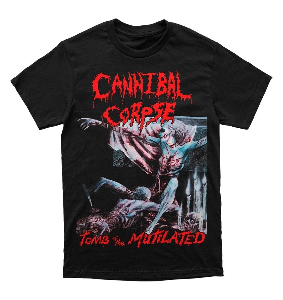 

Cannibal Corpse Butchered At Birth Punk Rock 100% Cotton Printed T-Shirt Heavy Metal Band Short Sleeve Y2K Gothic Style Shirt... S разноцветный