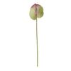 1 Branch Faux Silk Flower Fresh-keeping Long-lasting 3D Printing Trendy Beautiful Artificial Anthurium Office Decor