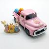 Reconstructed Old Man'S Truck Model Easter Bunny Egg Decoration Item Alloy Car Model