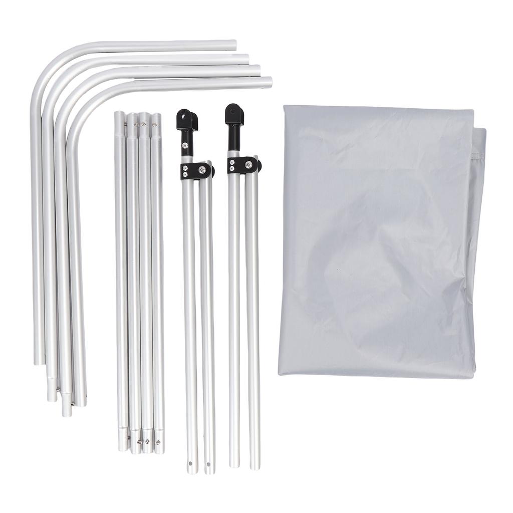 Pokrywa Zamienna na Daszek Łodzi Rama ze Stopu Aluminium Wodoodporność Tkanina Oxford Osłona Przeciwsłoneczna Markiza do Kajaków