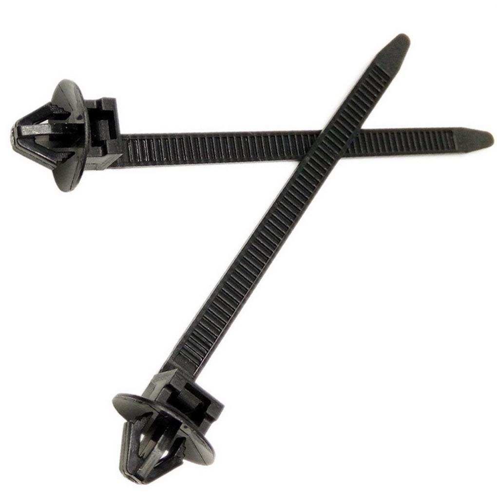 100pcs Nylon Cable Tie Wrap Fixed Fastener Clips Cars Mount Wire Tie Clip Car Hose Fastening Zip Strap Kit