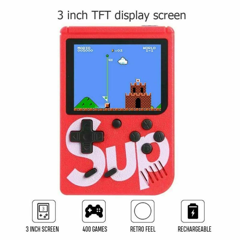 LQT Handheld Game Console Portable Gameboy Box Arcade Classic Video Game Handle Retro Design