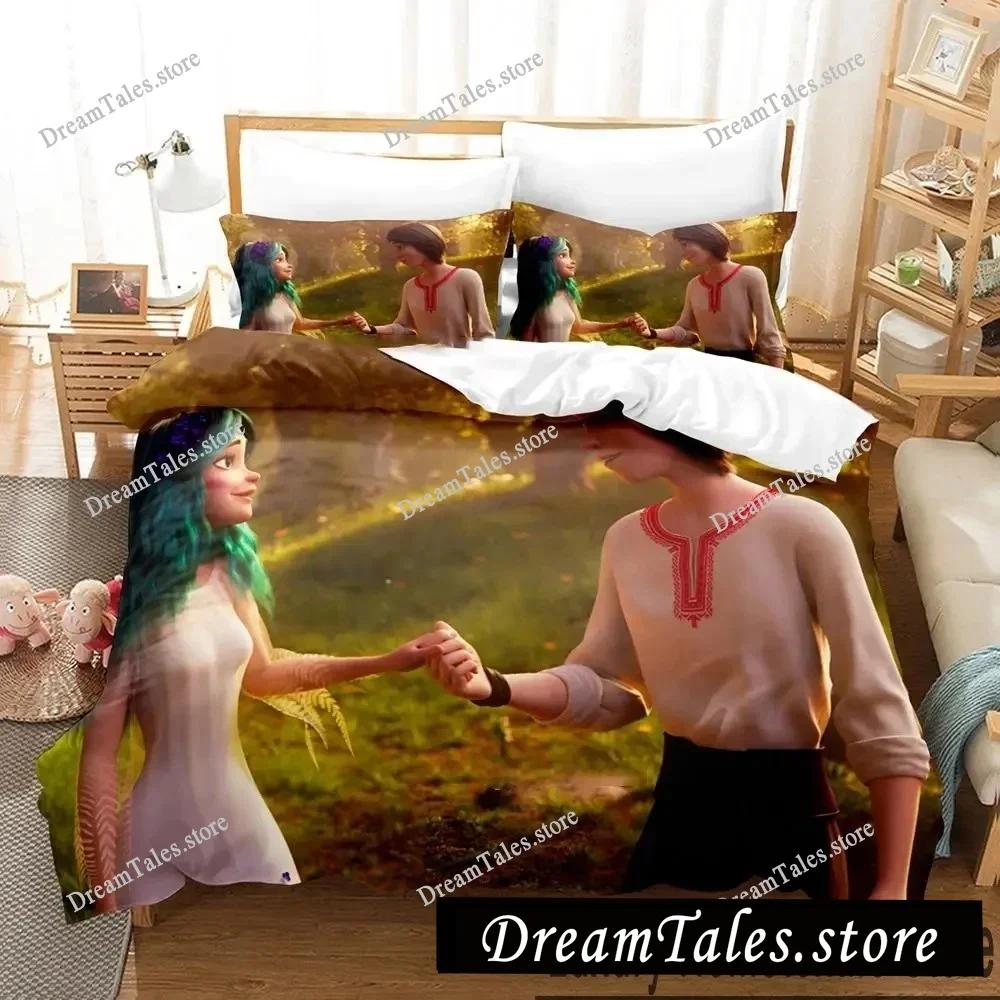 Exquisite 3D Mavka The Forest Song Wallpaper Print Bedding Set Duvet Cover Comforter Bed Youth Kids Girls Boys Gift741