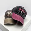 Washed Old Embroidered Baseball Cap Embroidered Baseball Cap European and American Retro Versatile Sun Protection Baseball Cap