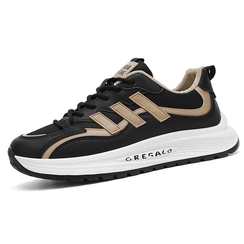 Spring Trendy Brand Designer High-end Mesh Casual Sports Shoes Men's Versatile Thick-soled Heightening Dad Shoes