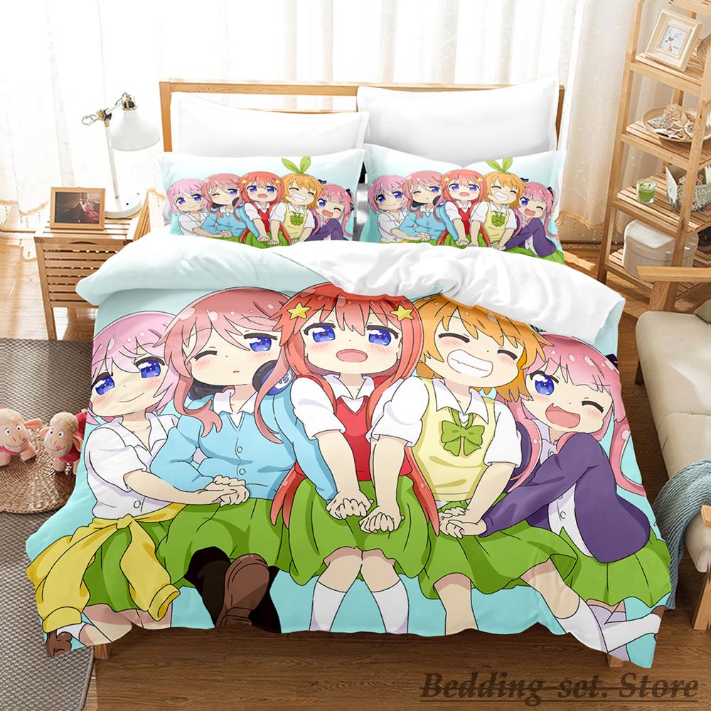 2023 Wataten! An Angel Flew Down To Me Bedding Set Single Twin Full Queen King Size Bed Set Adult Kid Bedroom Duvetcover Sets