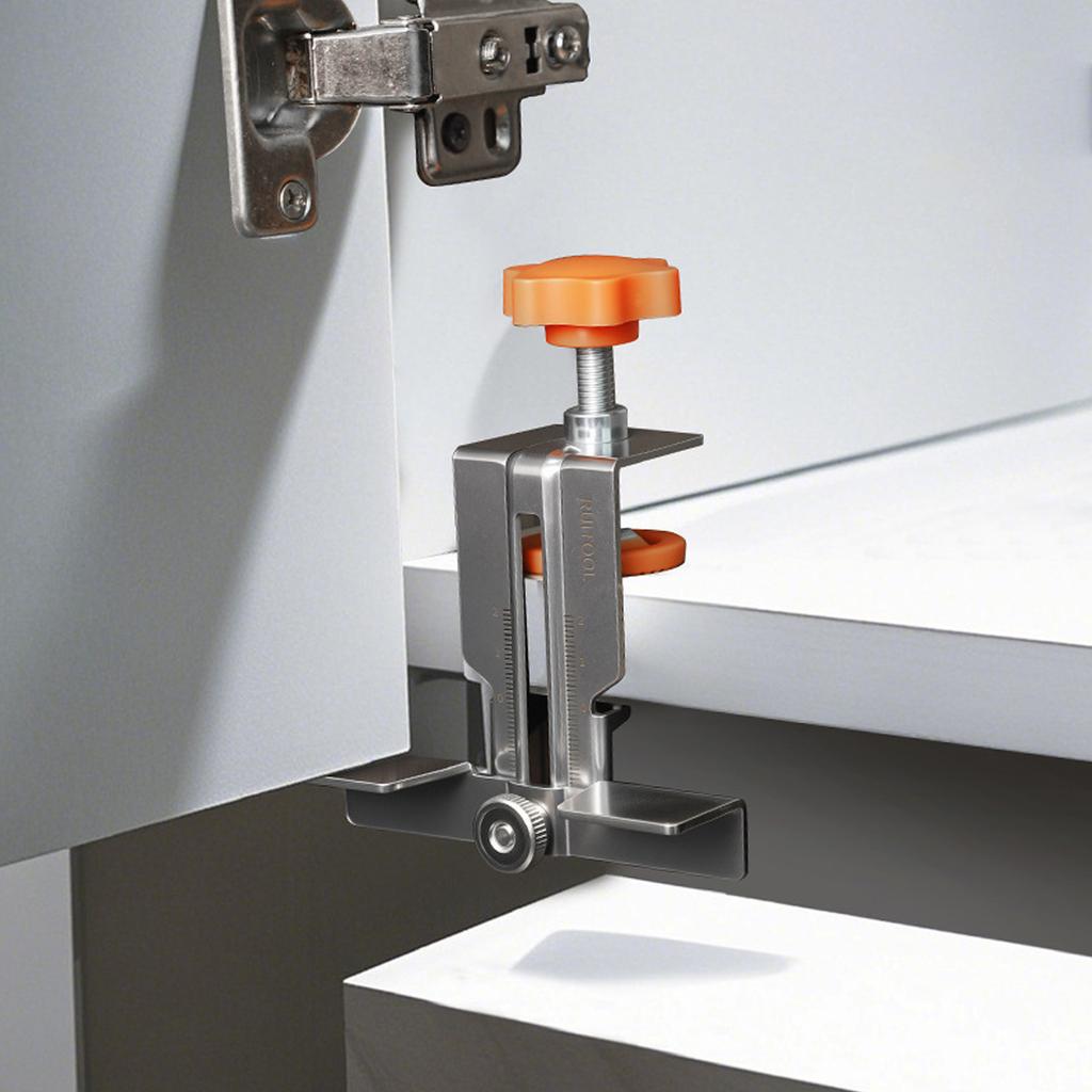 Polohovací šablona pro montáž dvířek skříněk Nastavitelná délka Nerezová ocel Kování Montážní nástroj pro přesné vrtání