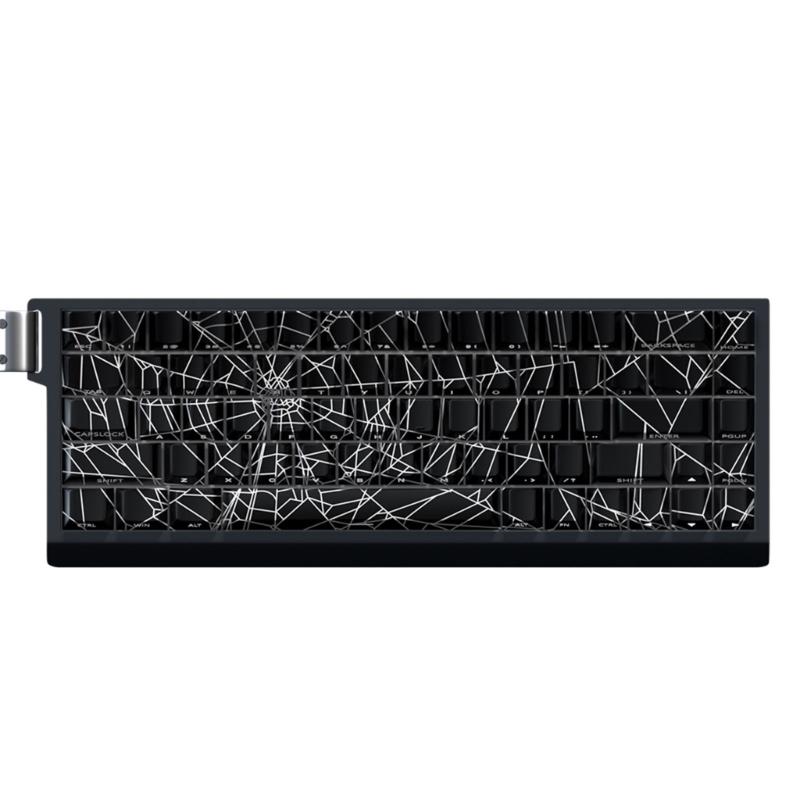 64/74 Tasten Transluzente Tastenkappen Spinnennetz Seitenaufdruck Hintergrundbeleuchtet Durchscheinende Tastenkappen für 60 61 63 64 65 67 68 Tastaturen