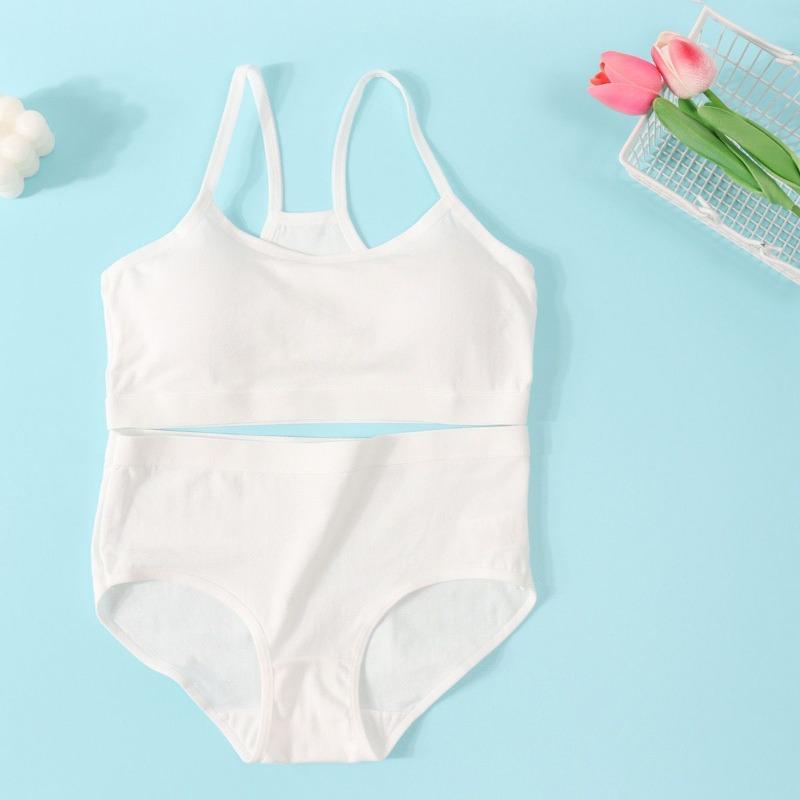 Dívčí podprsenka Bavlněné spodní prádlo pro náctileté tréninková podprsenka Set Studentská podprsenka Puberty Vest Brassiere Bras