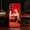 Star Singer Avril Lavigne Phone Case For Samsung S25,24,23,22,30,21,10,9,Ultra,Plus,Lite Soft Black Case